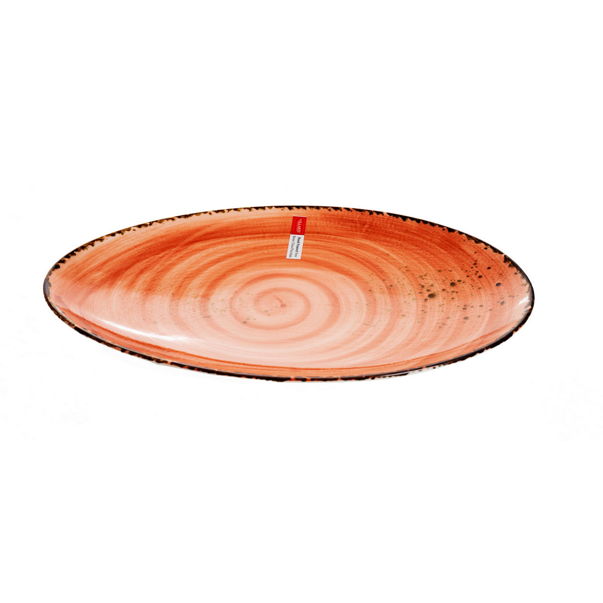 ANDALUZ Platou portelan oval rosu 30*18.8*3 cm